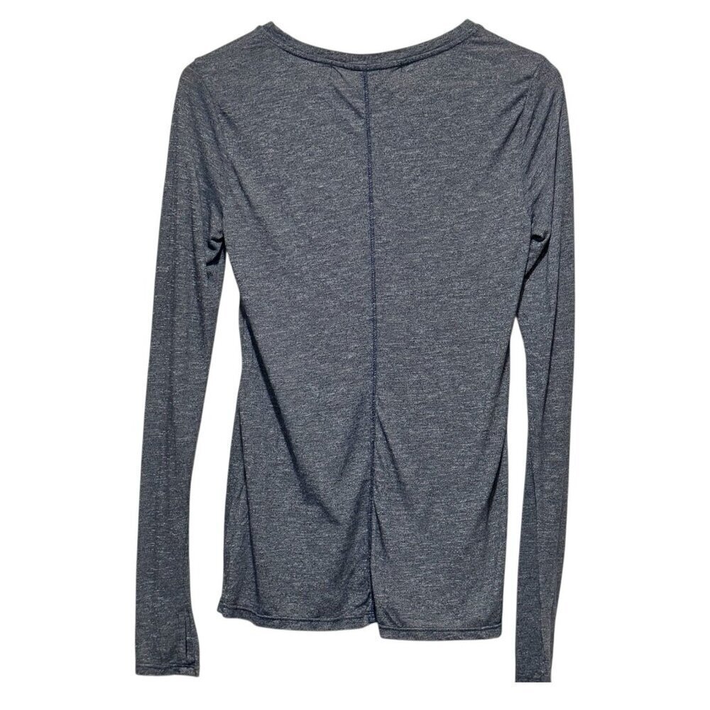 MICHAEL STARS Brooklyn Jersey Blue Casual Womens Crewneck Top One Size / Small - Picture 3 of 8